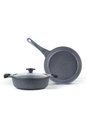 MNZ-3 قطعة Graneu Glass Pot Set مع غطاء - Thermoad