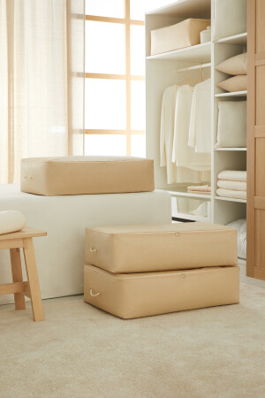 MNZ-3 قطع كبيرة الحجم بيج هيرنجبون سرير أساس وسادة كالت سلوتر Hurcu 74x46x22 - Ocean Home Textile