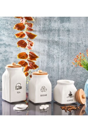 MNZ-3' فنجان الفراغ الأبيض مع غطاء خشبية فنجان الشاي العصير والسكري القهوة IL. 247 - İLİVA