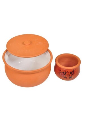 MNZ-3 L يوجورت التربة المجففة كاسيرول تخصيب 15 سم ارتفاع - 24 سم عرض 3 لتر يوجورت غويفشي45 - ALİ BABA CÖMLEK