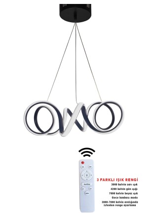 MNZ-3 حكم الألوان الأسود المنحني LED الشنابل الملتوية21 - RSCOLLECTIONS