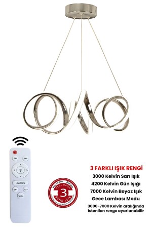 MNZ-3 حكم الألوان الكروم المضيء LED شمعة LED منحني - Ransom