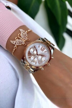 MNZ-3 لون M Kors نموذج ساعة معصم معدنية Unisex TYC00754214197 - DARK BLANC