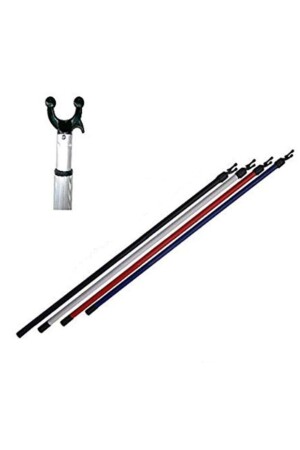 MNZ-3 Meter عصا معلق المعادن - عصا المتسوق - عصا الملابس - Ekostem