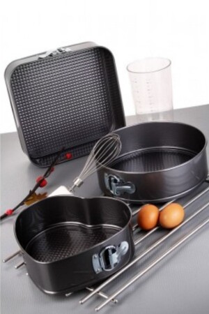 MNZ-3 قطعة معدنية عبارة عن علبة كعك (قلب + مستديرة + مربع) MRP-926301 - morponi