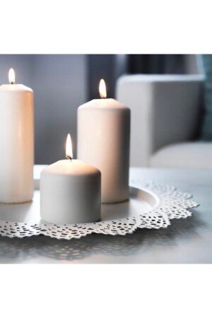 MNZ-3 قطعة أسطوانة كتلة عصا سيلندر شمعة ديكوراتية - Mumbox mutluluk mum şeklinde