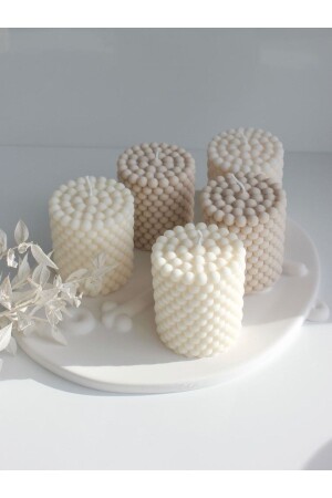 MNZ-3 شموع حبابية زليلة صويا موم نباتية رائحة - Mumella