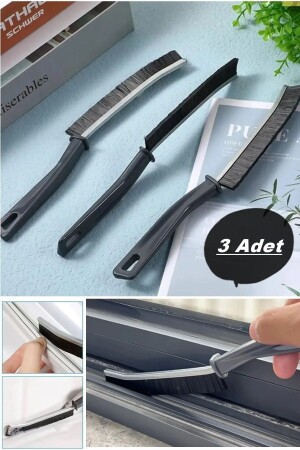 MNZ-3 PCS فرشاة تنظيف متعددة الأغراض متعددة اللونات المفصلات فرشاة تنظيف مفصل المطبخ الحمام - Earabul