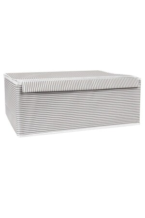 MNZ-3- Piece Box Multi-Purpose Box Plinth Gray Stripped 50x40x19 سم - Alas