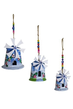 MNZ-3- Piece Windmill جدار زينة زينة زينة حديقة زينة بالكون زينة - Bimbambom