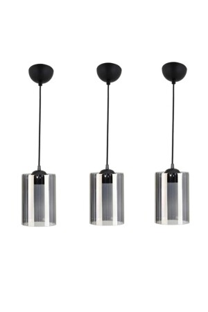 MNZ-3 قطع واحد ضوئي معلق مع زجاج ميكا المدخنة - Semboldekor