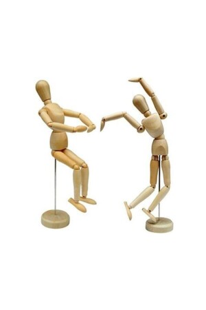 MNZ-30 سم نموذج خشبي مع شخصية بشرية Mannequin رسم رسام تدريب رجل خشبي mms412555 - Keskin Hediyelik