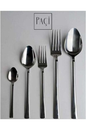 MNZ-30 قطعة ملعقة شوكة مجموعة PAÇİ 30 PIECES - Paçi