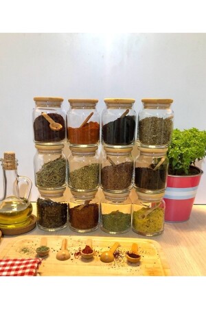 MNZ-300 Ml 12- قطعة مجموعة العطور مع 111 علامة، غطاء الفراغ والقارب 300300ml - Karçiçeği Home