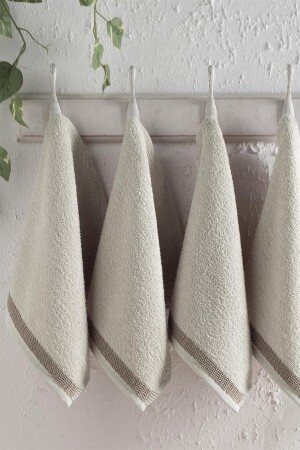 MNZ-30x30cm 6 قطع منشفة يد صغيرة، منشفة وجه، منشفة ضيف - Mürdüm Home