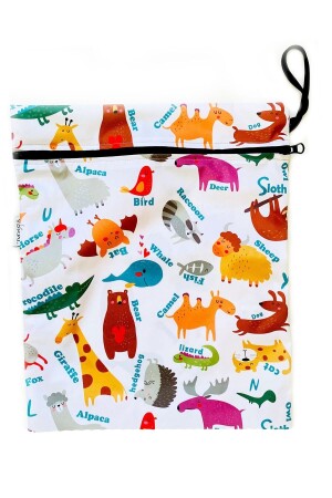 MNZ-30x37cm مضاد للماء ملابس سباحة رطبة جافة ملابس نظيفة قذر حقيبة الأطفال 71784 - yorni