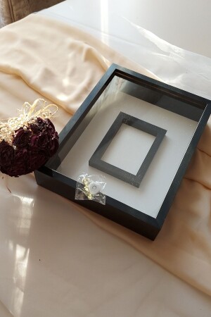 MNZ-30x40 سم LED Black Photo Section Design Rose Box Memory Frame! - Verda Çerçeve