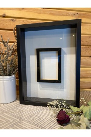 MNZ-30x40x3 مقعد الصور الزجاجي إطار زهرة عميقة صندوق الزهور الالتزام - Sevcan Sanat Atölyesi