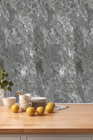 MNZ-30x60 سم سم مسخري مرمر نمطية ذاتية الالتصق الرغوة السيراميكية حمام WC غطاء PVC الجدار لوحة - Bien Home