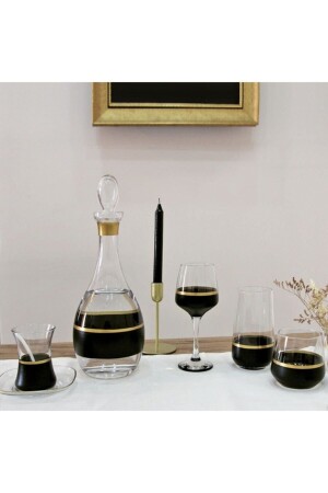 MNZ-31 قطع يدوي مزين بالذهب الأسود المعدة المعدة المعدة المعدة المعدة المعدة الزجاجية الجوب كوب الشراب المعدة 640 - panayır