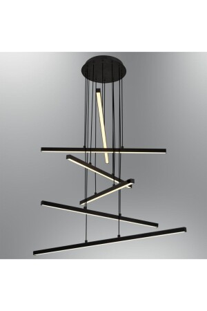 MNZ-3150-3A-19 6-قطعة ميكادو مصباح معلق شاندليير أسود 3150-3A19 - Özcan Aydınlatma