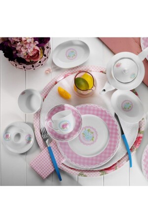 MNZ-33 قطعة 9378 نمط الإفطار مجموعة LB33KH4209378 - Kütahya Porselen