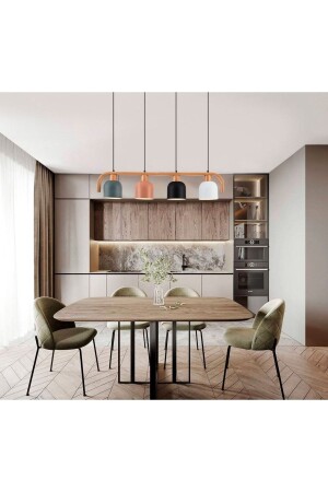 MNZ-3427-4as سمعون 4 قطع صف معلق مصباح شمعة 3427-4AS - Özcan Aydınlatma