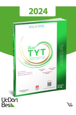 MNZ-345-2024 نموذج TYT 25 تجربة علمية علمية - Üç Dört Beş Yayıncılık