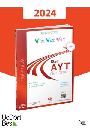 MNZ-345-AYT الرياضيات 10-قطعة المحاكمة 2024 نموذج - Üç Dört Beş Yayıncılık