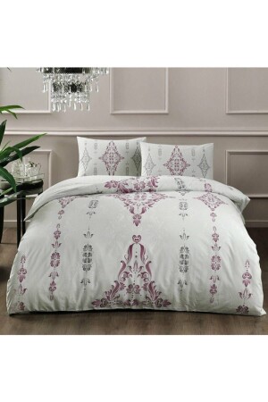 MNZ-3465 Ranforce Zahara Single Claret Red Duvet Cover Set 60241860 8682475021999 - Taç