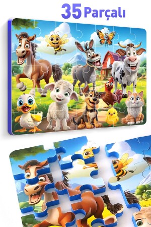 MNZ-35 قطعة سميكة اللغز الحيوانات المزرعة - Evakanca