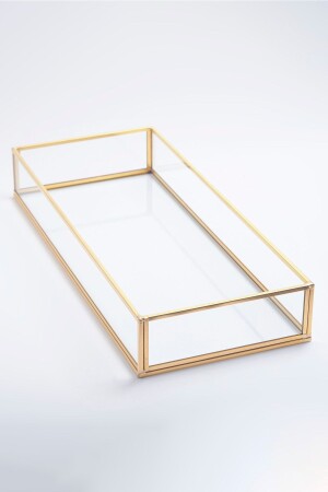 MNZ-35x15x6cm وعد الالتزام الأطباق الخدمة المطبخ الخاتم عرض الصندوق العريس منظمة القهوة الذهب النحاس ECD0083ANK - El Crea Designs