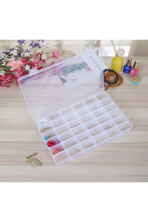 MNZ-36 قطع قابلة للتعديل حلقة عنق صندوق المجوهرات منظمة منظمة صندوق بلاستيكي 27 5x19 5x4. 2 - Hodbehod