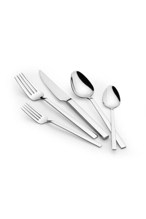 MNZ-36 قطعة طبيعية قارب الفوك وسكين مجموعة 6 أشخاص مستقيمة النموذج مجموعة سكين arvey - ARVEY