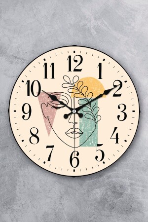 MNZ-36 سم زجاج القبة الحقيقية تدفق الثواني الآلية الصامتة ساعة الجدار الديكورية NS-S - EMORES