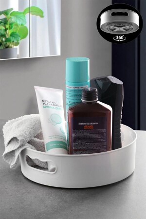 MNZ-360 درجة تدور حمام ومبرد منظمة الصحن الأبيض - Mutfak Köşesi