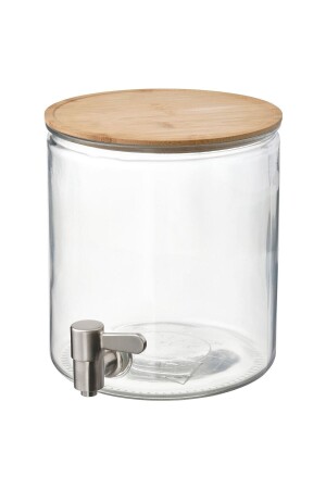 جرة MNZ-365+ مع نل، زجاجي-بامبو، 4 lt mny1292 - IKEA