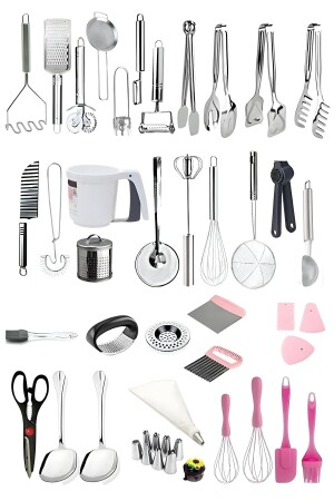 منتجات MNZ-37 أدوات المطبخ العملية - مجموعة المواد المعدنية - إعداد، عرض، منتجات الطبخ - Homerest