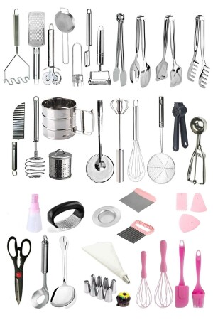 MNZ-37 العناصر المطبخ الممارس، مجموعة المواد المعدنية، إعداد، عرض، منتجات الطهي T3434545655675675 - Homerest