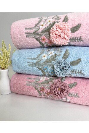 MNZ-3D زهرة نمط الصندوق 3 قطع 50x90 المكنسة اليدين وجها المصفاة مجموعة 3*برمك*2 - AYHANHOME