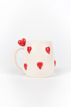 MNZ-3D قلب طواف يدوي صنع عيد الحب هدية كوب السيراميك - Loomart
