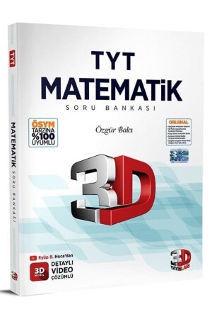 MNZ-3d Tyt رياضيات بنك الأسئلة 2024 3DTYTSBMT0022 - 3D Yayınları