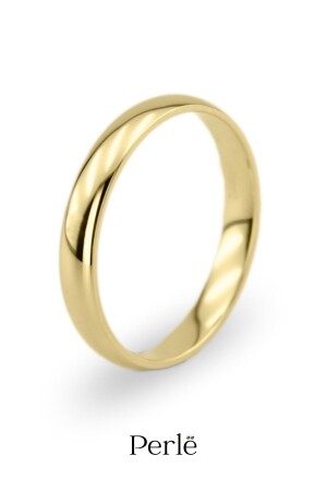 خاتم زواج كلاسيكي من قبة MNZ-3mm، خاتم زواج فضي، 925 خاتم خطبة فضي نجم 3MMBOMBE - Perle Takı