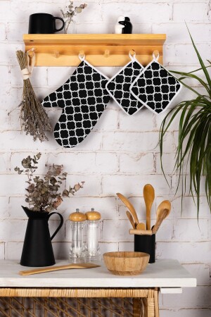 مجموعة مطبخ MNZ-3-piece مع مخزنات الفرن ومحافظات الخزانات ومقاومة الحرارة 220 درجة - Morlay