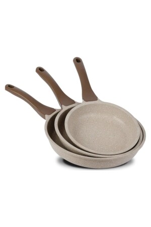 MNZ-3-Piece Pan Set Mink - 20 سم 24 سم 28 سم - Thermoad