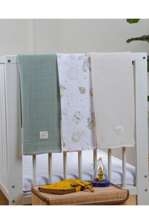 MNZ-3-Piece Planet Muslin Cover 75*75 سم PSC-01-04 - pesca