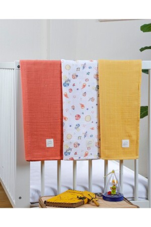 MNZ-3-Piece Space Muslin Cover 75*75 سم PSC-01-02 - pesca