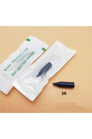 MNZ-3r آلة تجميل دائمة إبرة رأس القبو الأسود لون (1 كمبيوتر) - Biotin