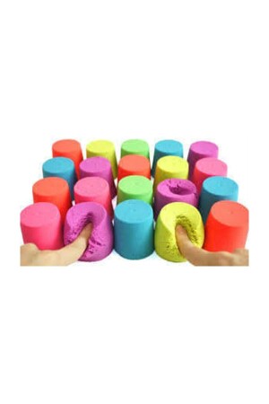 MNZ-4 الألوان 1 كيلوغرام رمال لعب كينيكي 4 طلاء هدية رمل كينيكي - Apiko Shop