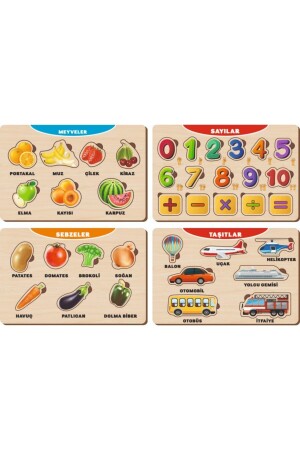 MNZ-4 قطع خشب العثور على و التكبيك التعليمية جيجساو اللغز مجموعة 10 PRS-1105 - MAKETÇİNİZ